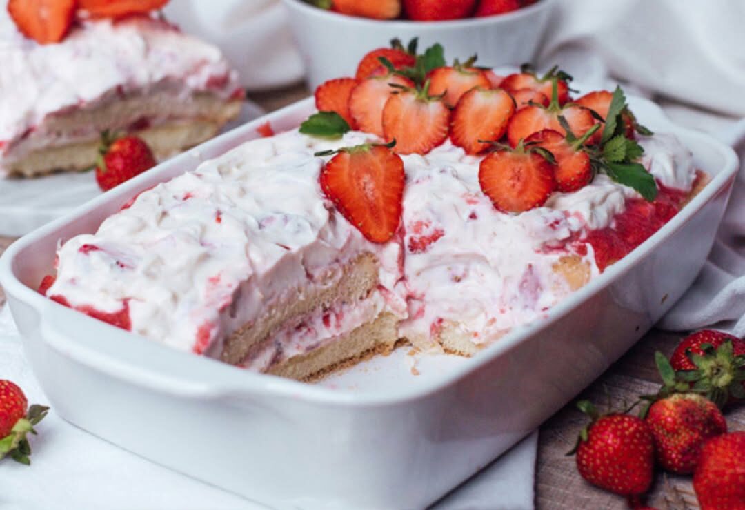 🍓 15 Minuten Erdbeertiramisu – Süß, frisch &amp; blitzschnell! 🍓